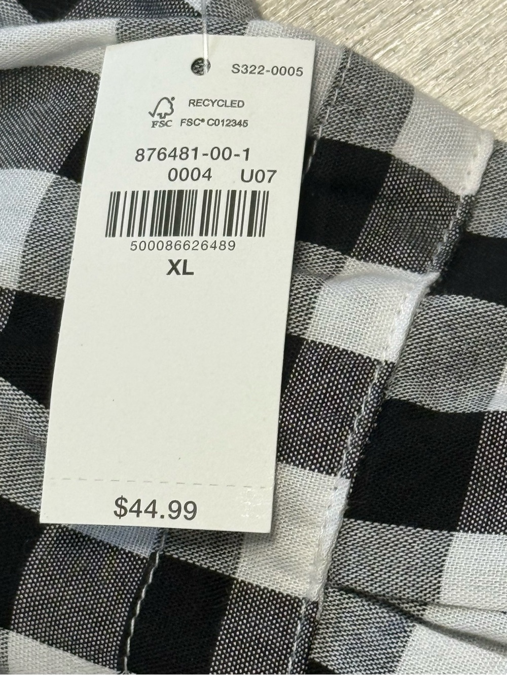 Old Navy Black & White Gingham Tie-Strap Casual Dress - Picture 7 of 10